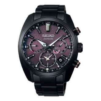 ASTRON Astron GPS Solar Dual-Time 42,7 mm Begrenset utgave Svart/Lilla