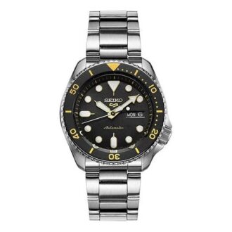 Casual vanntett automatisk sportsmekanisk klokke «Black Silver Gold»