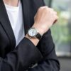 Presage-serien emalje automatisk mekanisk uformell forretningsklokke