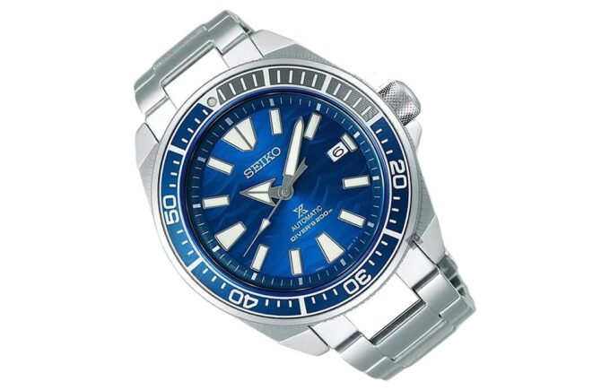 Prospex-serien Ocean Large White 200 Meter-klokke Blå