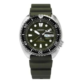 PROSPEX-serien Seiko Prospex Turtle 4R36 Armbåndsur 45 mm Grønn