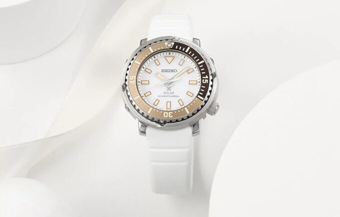 Prospex-serien Solar Quartzes Christmas Limited White