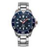 Seiko X PADI Eco Drive Sølv/Blå