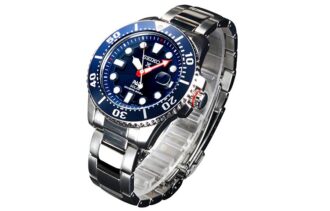 Seiko X PADI Eco Drive Sølv/Blå