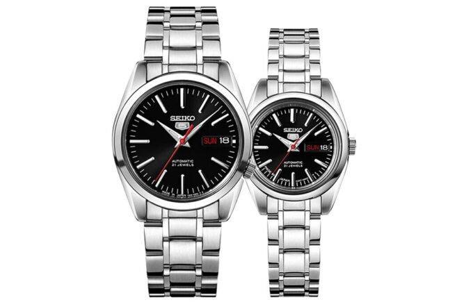 Unisex Mechanical Svart/Sølv SNKL45J1+SYMK17J1