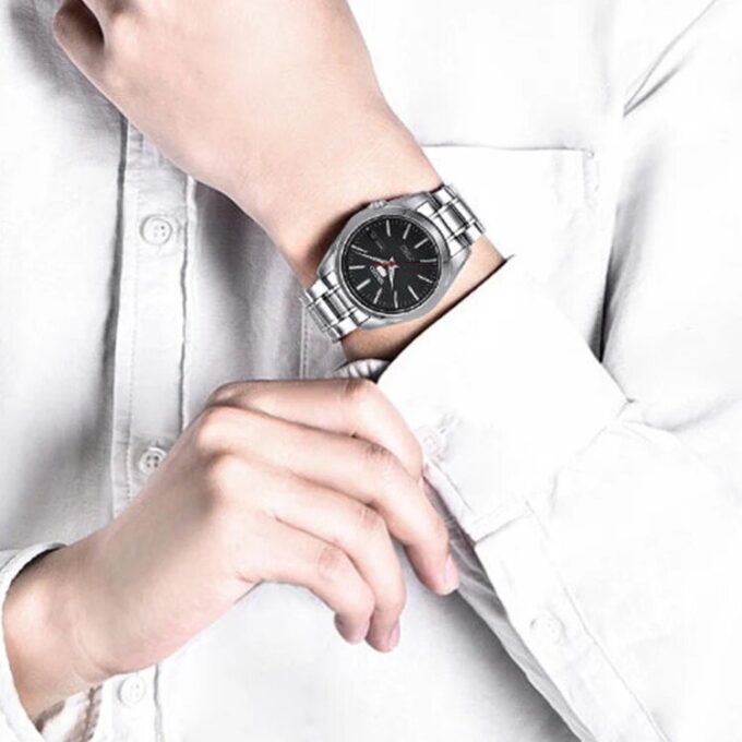 Unisex Mechanical Svart/Sølv SNKL45J1+SYMK17J1